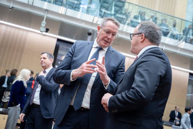 Bundesrat, Berlin Bundesrat, Berlin, Ministerpräsident, Alexander Schweitzer, Mario Voigt Berlin Berlin GER *** Bundesrat, Berlin Bundesrat, Berlin, Prime Minister, Alexander Schweitzer, Mario Voigt Berlin Berlin GER