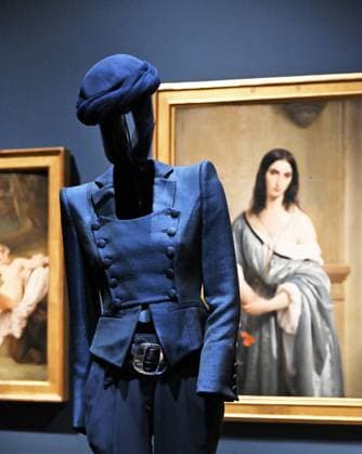 Milan, Italy Giorgio Armani.Milan, for love on display at the Pinacoteca di Brera for the first time an exhibition dedicated to the stylistic journey of Giorgio Armani welcoming a selection of clothes in its prestigious rooms a union of fashion and art In the photo: Giorgio Armani s clothes on display  Copyright: xNickxZonnax xipa-agency.netx xNickxZonnax IPA_Agency_IPA69325622