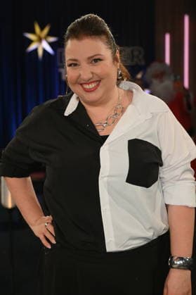 Comedienne Meltem Kaptan as a guest on the WDR talk show Kölner Treff