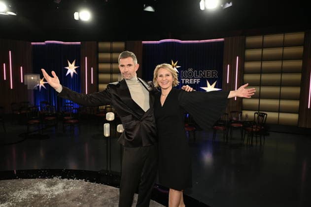 The presenter duo Susan Link and Micky Beisenherz of the WDR talk show Kölner Treff
