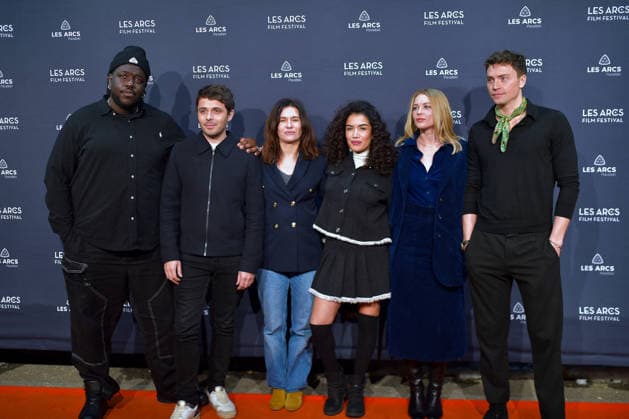 Closing Ceremony - Les Arcs Film Festival. FC LES ARCS, FRANCE - DECEMBER 19 Salif Cissé, Guilhem Caillard, Jessica Palud, Sabrina Ouazani, Jeanne Goursaud and Louis Peres attends the Closing Ceremony during Les Arcs Film Festival on December 20, 2025 in Les Arcs, France..Photo by Franck Castel ABACAPRESS.COM Les Arcs France  Copyright: xCastelxFranck ABACAx