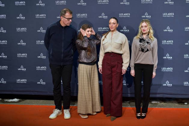 Closing Ceremony - Les Arcs Film Festival. FC LES ARCS, FRANCE - DECEMBER 19 Jury members Dominik Moll, Dom La Nena, Monia Chokri and Nadia Tereszkiewicz attends the Closing Ceremony during Les Arcs Film Festival on December 20, 2025 in Les Arcs, France..Photo by Franck Castel ABACAPRESS.COM Les Arcs France  Copyright: xCastelxFranck ABACAx