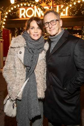 abb Anja Kling and Wolfram Becker husband actress at the premiere of the 21 Roncalli Weihnachtscircus at Tempodrom Berlin, on 19 12 2025 in Berlin Berlin Germany