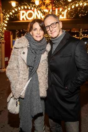 abb Anja Kling and Wolfram Becker husband actress at the premiere of the 21 Roncalli Weihnachtscircus at Tempodrom Berlin, on 19 12 2025 in Berlin Berlin Germany