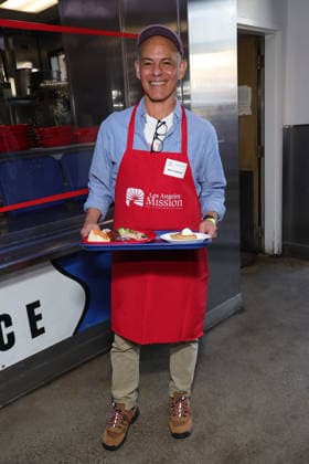 Celebrities take part in the Los Angeles Mission s Annual Thanksgiving Outreach on Skid Row, in Los Angeles, California Featuring: Mark Damon Espinoza Where: Los Angeles, California, United States When: 19 Dec 2025 Credit: Faye s Vision Cover Images EDITORIAL USE ONLY. NOT FOR USE BY NEWSPAPERS BASED IN THE UK. Copyright: xx coverimg55349151