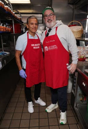 19 December 2025 - Los Angeles, California - Antonio Villaraigosa, Dennis Oleesky. Hope The Mission And Los Angeles Mission Host Annual Christmas Celebration On Skid Row held at Los Angeles Mission in Los Angeles. Photo Copyright: xAdMediax MediaPunchx