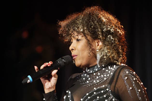 Shirley Brug on stage A pre-Christmas music show was presented by the talented singer Shirley Brug with roots from Curacao and an impressive performance Essen North Rhine-Westphalia Germany