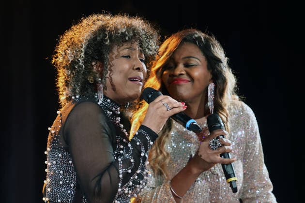 Shirley Brug and Sonja La Voice on stage A pre-Christmas music show was presented by the singers Shirley Brug and Sonja La Voice with an expressive performance Essen North Rhine-Westphalia Germany