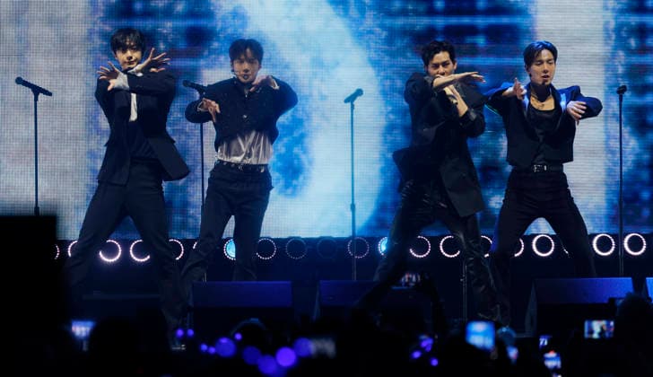 Monsta X performs at the Y100 s iHeartRadio Jingle Ball 2025 show at the Kaseya Center in Miami, Florida, on Saturday, December 20, 2025.  MIA20251220106 GARYxIxROTHSTEIN