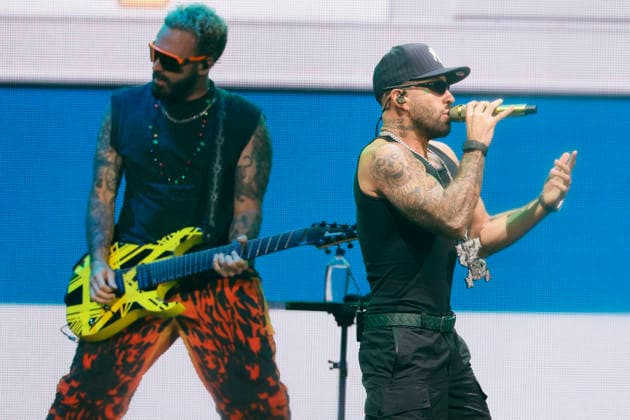 Feid performs at the Y100 s iHeartRadio Jingle Ball 2025 show at the Kaseya Center in Miami, Florida, on Saturday, December 20, 2025.  MIA20251220123 GARYxIxROTHSTEIN