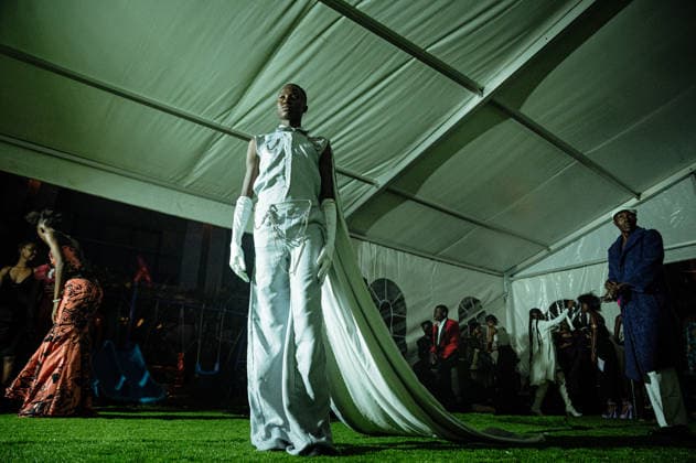 2025 Kivu Fashion Week in the Democratic Republic of the Congo GOMA, DEMOCRATIC REPUBLIC OF THE CONGO - DECEMBER 21: Models walk the runway during the 2025 Kivu Fashion Week in Goma, the capital of North Kivu province in the Democratic Republic of the Congo (DRC) on December 21, 2025. Jospin Mwisha Anadolu Goma Democratic Republic of the Congo. Editorial use only. Please get in touch for any other usage.  Copyright: x2025xAnadoluxJospinxMwishax