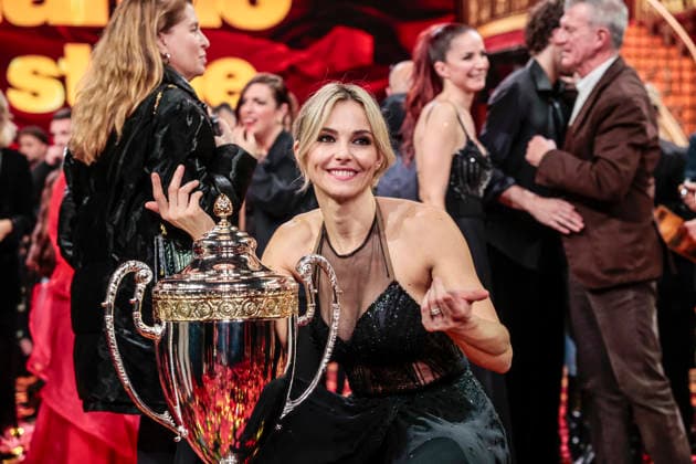 December 21, 2025, Rome, Rome, Italy: Dancing with the Stars television show, the final. Pictured is Francesca Fialdini, runner-up. Rome, Italy 20 December 2025 Rome Italy  - ZUMAa289 20251221_zia_a289_021 Copyright: xCristianoxMinichiellox