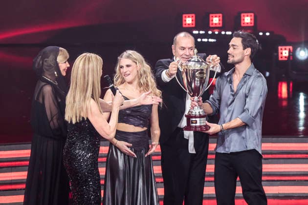 December 21, 2025, Rome, Rome, Italy: TV show Dancing with the Stars, the finale. Pictured is Fabio Fognini and Giada Lini, who finished third. Rome, Italy 20 December 2025 Rome Italy  - ZUMAa289 20251221_zia_a289_027 Copyright: xCristianoxMinichiellox