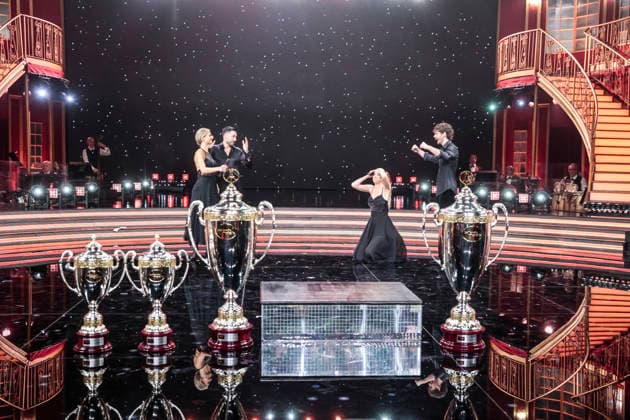 December 21, 2025, Rome, Rome, Italy: Dancing with the Stars television show, the finale. Pictured: Andrea Delogu with Nikita Perotti and Francesca Fialdini with Giovanni Pernice. Rome, Italy 20 December 2025 Rome Italy  - ZUMAa289 20251221_zia_a289_033 Copyright: xCristianoxMinichiellox