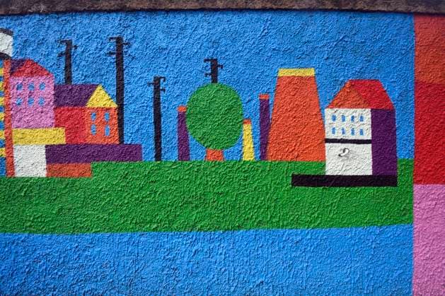 December 21, 2025, Rome, Rome, Italy: The new mural by Geometric Bang (Mattia Botta) on Via del Porto Fluviale in Ostiense. Rome, Italy 22 December 2025 Rome Italy  - ZUMAa289 20251221_zia_a289_080 Copyright: xMimmoxFrassinetix