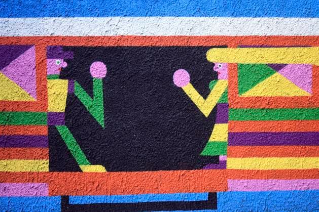 December 21, 2025, Rome, Rome, Italy: The new mural by Geometric Bang (Mattia Botta) on Via del Porto Fluviale in Ostiense. Rome, Italy 22 December 2025 Rome Italy  - ZUMAa289 20251221_zia_a289_086 Copyright: xMimmoxFrassinetix
