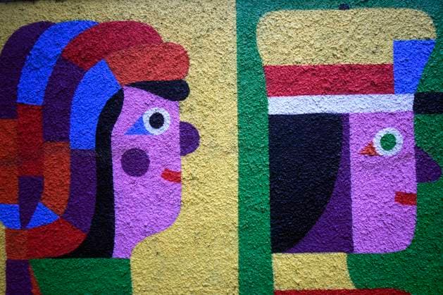 December 21, 2025, Rome, Rome, Italy: The new mural by Geometric Bang (Mattia Botta) on Via del Porto Fluviale in Ostiense. Rome, Italy 22 December 2025 Rome Italy  - ZUMAa289 20251221_zia_a289_093 Copyright: xMimmoxFrassinetix