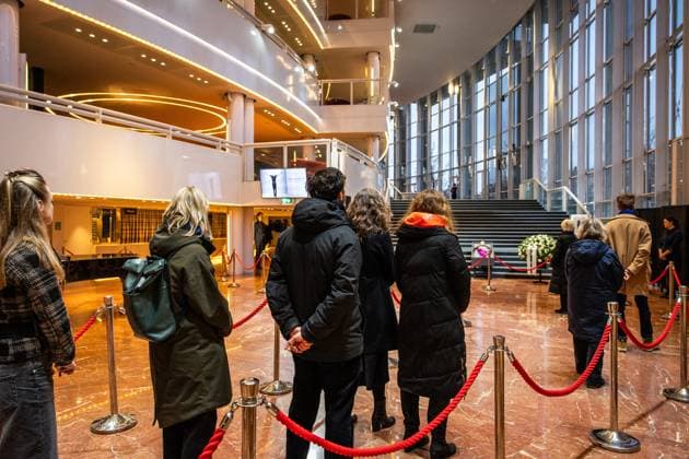 AMSTERDAM Audience at the public farewell of Hans van Manen at the Dutch National Opera & Ballet. Choreographer Van Manen has passed away at the age of 93. ANP DINGENA MOL netherlands out - belgium out  Copyright: xx x545560967x originalFilename: 545560967.jpg
