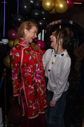 **NO WEB AND NEWSPAPERS ONLY FOR ITALY** Chiara Francini s Birthday In the photo: Yvonne Sciò with Chiara Francini  Copyright: xRomax xipa-agency.netx xRomax IPA_Agency_IPA69403533