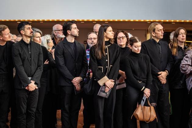 AMSTERDAM Guests attend Hans van Manen s farewell at the Dutch National Opera & Ballet. Choreographer Van Manen has passed away at the age of 93. ANP DINGENA MOL netherlands out - belgium out  Copyright: xx x545585398x originalFilename: 545585398.jpg