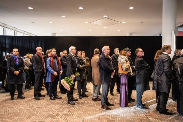 AMSTERDAM Visitors to Hans van Manen s farewell at the Dutch National Opera & Ballet. Choreographer Van Manen has passed away at the age of 93. ANP DINGENA MOL netherlands out - belgium out  Copyright: xx x545585672x originalFilename: 545585672.jpg
