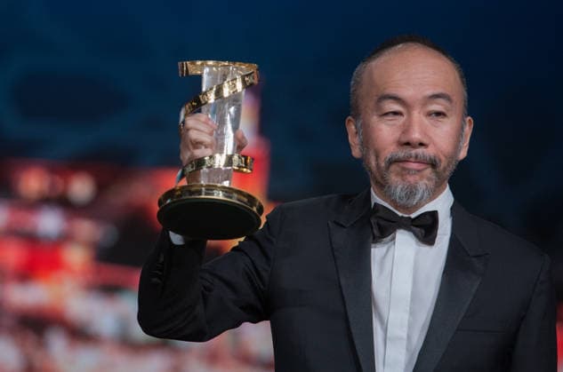 16th Marrakech International Film Festival MARRAKECH, MOROCCO - DECEMBER 04: Japanese director Shinya Asuka Tsukamoto poses on the stage after receiving a lifetime achievement award during the 16th Marrakech International Film Festival in Marrakech, Morocco on December 04, 2016. Marakes Fas. Editorial use only. Please get in touch for any other usage.  Copyright: x2025xAnadoluxJalalxMorchidix
