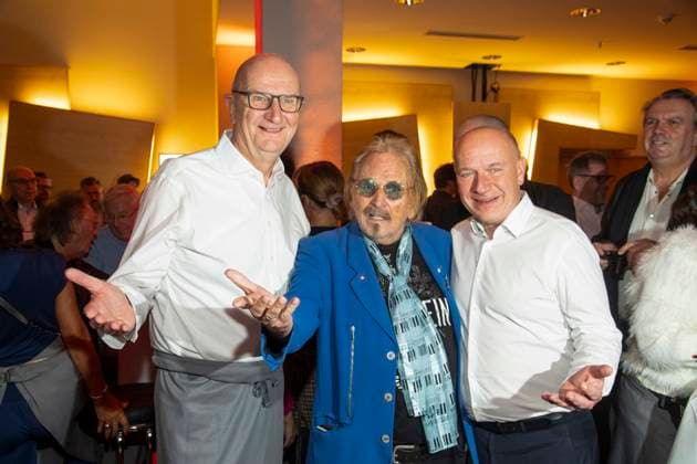 abb Dietmar Woidke Frank Zander and Kai Wegner as guests at the 31 Christmas party Christmas dinner for homeless and needy people at the Estrel Convention Center amn 22 12 2025 in Berlin Berlin Germany