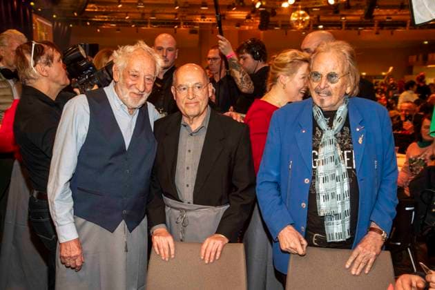 abb Dieter Hallervorden, Gregor Gysi, Frank Zander and Franziska Giffey at the 31 Frank Zander Christmas Party Christmas Dinner for Homeless and Needy People 2025 at Estrel Convention Center on 22 12 2025 in Berlin Berlin Germany