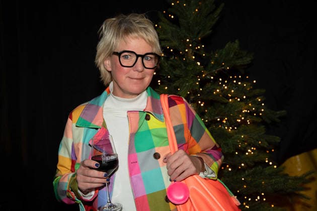 Mirja BOES, Schauspielerin, Comedienne, Premiere der X-MAS- Show von Zirkus Flic Flac in Duisburg, Zirkus Flic Flac am alten Gueterbahnhof in Duisburg, 22.12.2025, *** Mirja BOES, actress, comedienne, premiere of the X MAS show by Zirkus Flic Flac in Duisburg, Zirkus Flic Flac at the old train station in Duisburg, 22 12 2025,