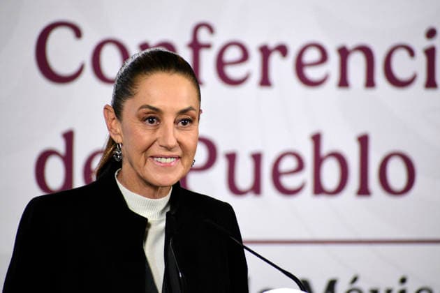 Mexican President Claudia Sheinbaum Pardo speaks during a press conference at the National Palace. on December 23, 2025, in Mexico City, Mexico. Mexico City Mexico - ZUMAe321 20251223_zia_e321_006 Copyright: xLuisxBarronx