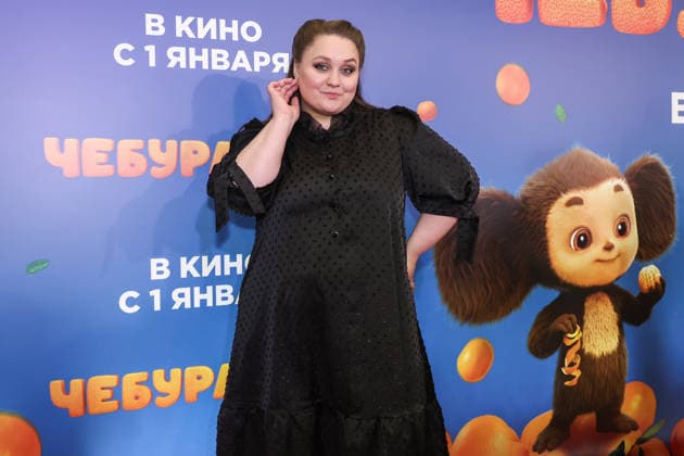 RUSSIA, MOSCOW - DECEMBER 24, 2025: Actress Sofya Zayka poses on the red carpet during the premiere of the family comedy Cheburashka 2 by Dmitry Dyachenko at the KARO 11 Oktyabr cinema on Novy Arbat Street (New Arbat Avenue). Valery Sharifulin TASS  86692739