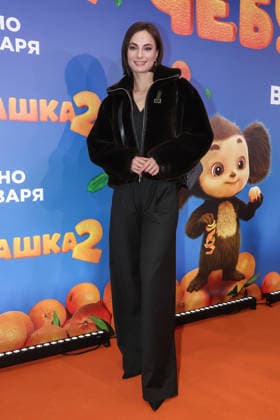 RUSSIA, MOSCOW - DECEMBER 24, 2025: Actress Maria Lisovaya poses on the red carpet during the premiere of the family comedy Cheburashka 2 by Dmitry Dyachenko at the KARO 11 Oktyabr cinema on Novy Arbat Street (New Arbat Avenue). Valery Sharifulin TASS  86692667