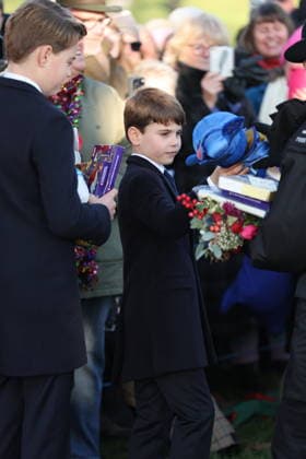 . 25 12 2025. Sandringham , United Kingdom. UK Royals led by King Charles III and Queen Camilla , at the Christmas Day church service at Sandringham, United Kingdom,  xStephenxLockx xi-Imagesx IIM-26475-0023