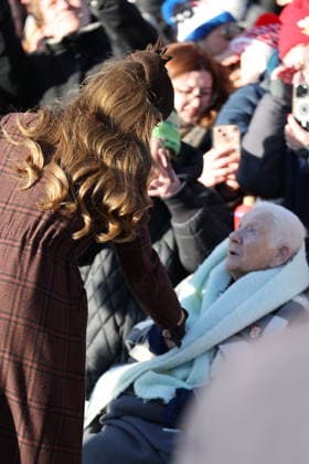 . 25 12 2025. Sandringham , United Kingdom. UK Royals led by King Charles III and Queen Camilla , at the Christmas Day church service at Sandringham, United Kingdom,  xStephenxLockx xi-Imagesx IIM-26475-0032