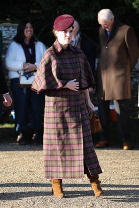 . 25 12 2025. Sandringham , United Kingdom. UK Royals led by King Charles III and Queen Camilla , at the Christmas Day church service at Sandringham, United Kingdom,  xStephenxLockx xi-Imagesx IIM-26475-0035
