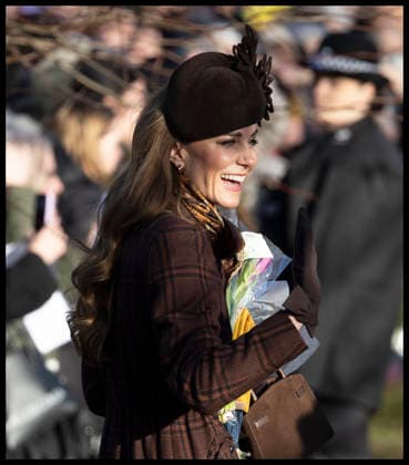 . 25 12 2025. Sandringham , United Kingdom. Kate Middleton, the Princess of Wales , leaving the Christmas Day church service at Sandringham, United Kingdom,  xStephenxLockx xi-Imagesx IIM-26475-0067