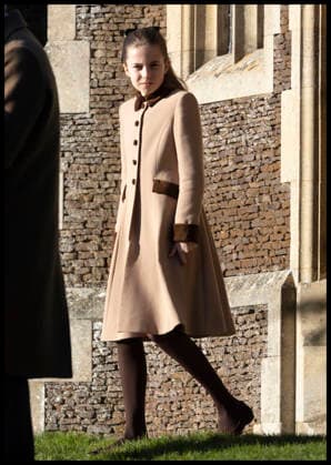 . 25 12 2025. Sandringham , United Kingdom. Princess Charlotte leaving the Christmas Day church service at Sandringham, United Kingdom,  xStephenxLockx xi-Imagesx IIM-26475-0071