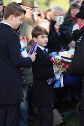 . 25 12 2025. Sandringham , United Kingdom. UK Royals led by King Charles III and Queen Camilla , at the Christmas Day church service at Sandringham, United Kingdom,  xStephenxLockx xi-Imagesx IIM-26475-0080