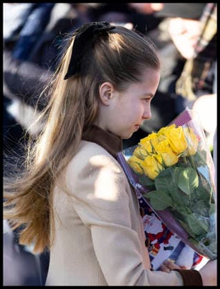 . 25 12 2025. Sandringham , United Kingdom. Princess Charlotte leaving the Christmas Day church service at Sandringham, United Kingdom,  xStephenxLockx xi-Imagesx IIM-26475-0083