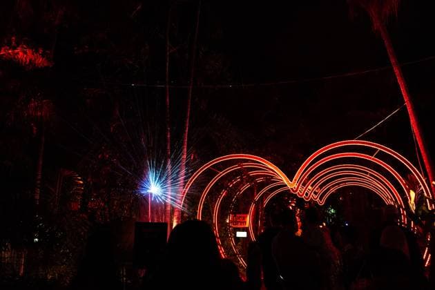 December 25, 2025, Bronx, New York, USA: People attend LUMAGICA Holidays light show at Yarkon Park in Tel Aviv, Israel on Christmas Day - December 25, 2025. Bronx USA - ZUMAr339 20251225_znp_r339_001 Copyright: xLevxRadinx