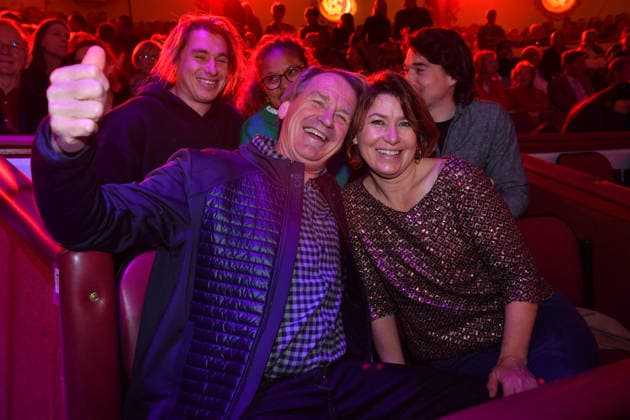 Markus Wasmeier with his wife Brigitte Premiere winter season 2025 Circus Krone Ich Du, Wir Krone Manege Kronebau Munich December 25, 2025