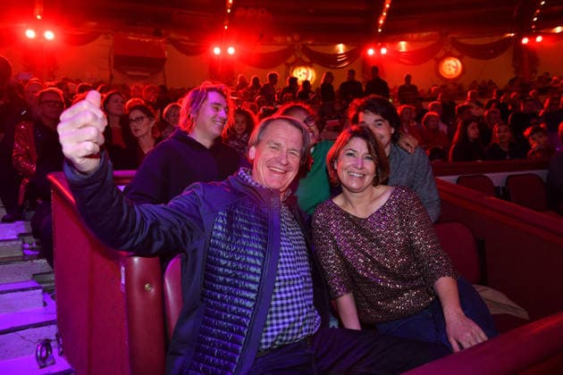 Markus Wasmeier with his wife Brigitte Premiere winter season 2025 Circus Krone Ich Du, Wir Krone Manege Kronebau Munich December 25, 2025