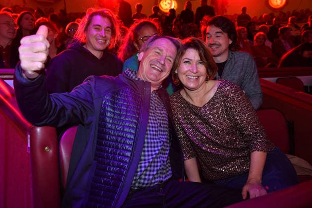 Markus Wasmeier with his wife Brigitte Premiere winter season 2025 Circus Krone Ich Du, Wir Krone Manege Kronebau Munich December 25, 2025