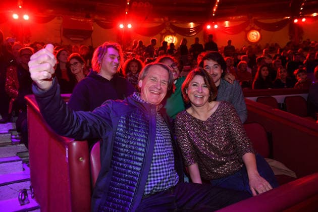 Markus Wasmeier with his wife Brigitte Premiere winter season 2025 Circus Krone Ich Du, Wir Krone Manege Kronebau Munich December 25, 2025