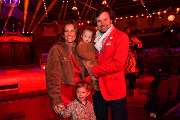 Michael von Kassel with his wife Kitty and their children Premiere winter season 2025 Circus Krone Ich Du, Wir Krone Manege Kronebau Munich December 25, 2025
