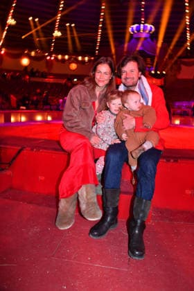 Michael von Kassel with his wife Kitty and their children Premiere winter season 2025 Circus Krone Ich Du, Wir Krone Manege Kronebau Munich December 25, 2025