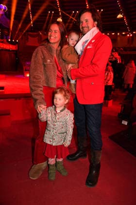 Michael von Kassel with his wife Kitty and their children Premiere winter season 2025 Circus Krone Ich Du, Wir Krone Manege Kronebau Munich December 25, 2025
