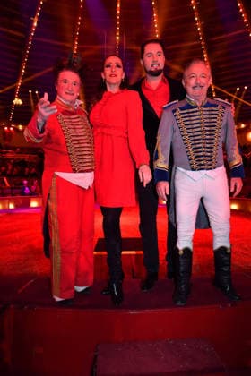 Martin Lacey and Jana Mandana Lacey Krone with Clowns Premiere Winter Season 2025 Circus Krone Ich Du, Wir Krone Manege Kronebau Munich December 25, 2025