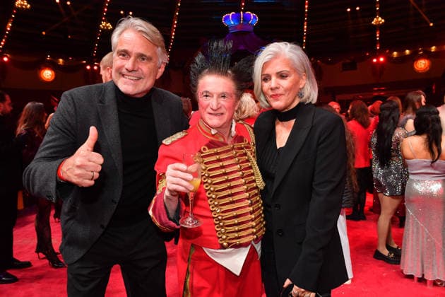 Birgit Schrowange with husband Frank Sporthelfer Premiere winter season 2025 Circus Krone Ich Du, Wir Krone Manege Kronebau Munich December 25, 2025