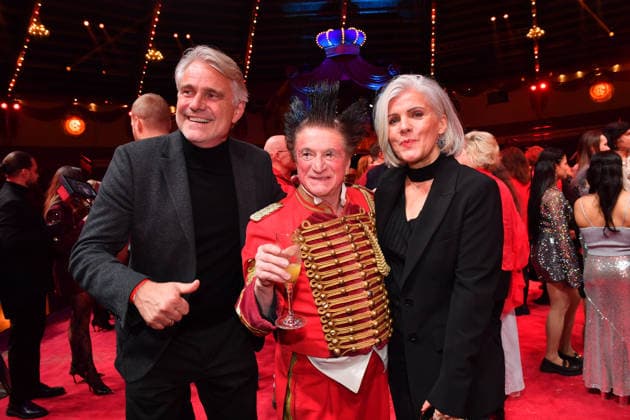 Birgit Schrowange with husband Frank Sporthelfer Premiere winter season 2025 Circus Krone Ich Du, Wir Krone Manege Kronebau Munich December 25, 2025